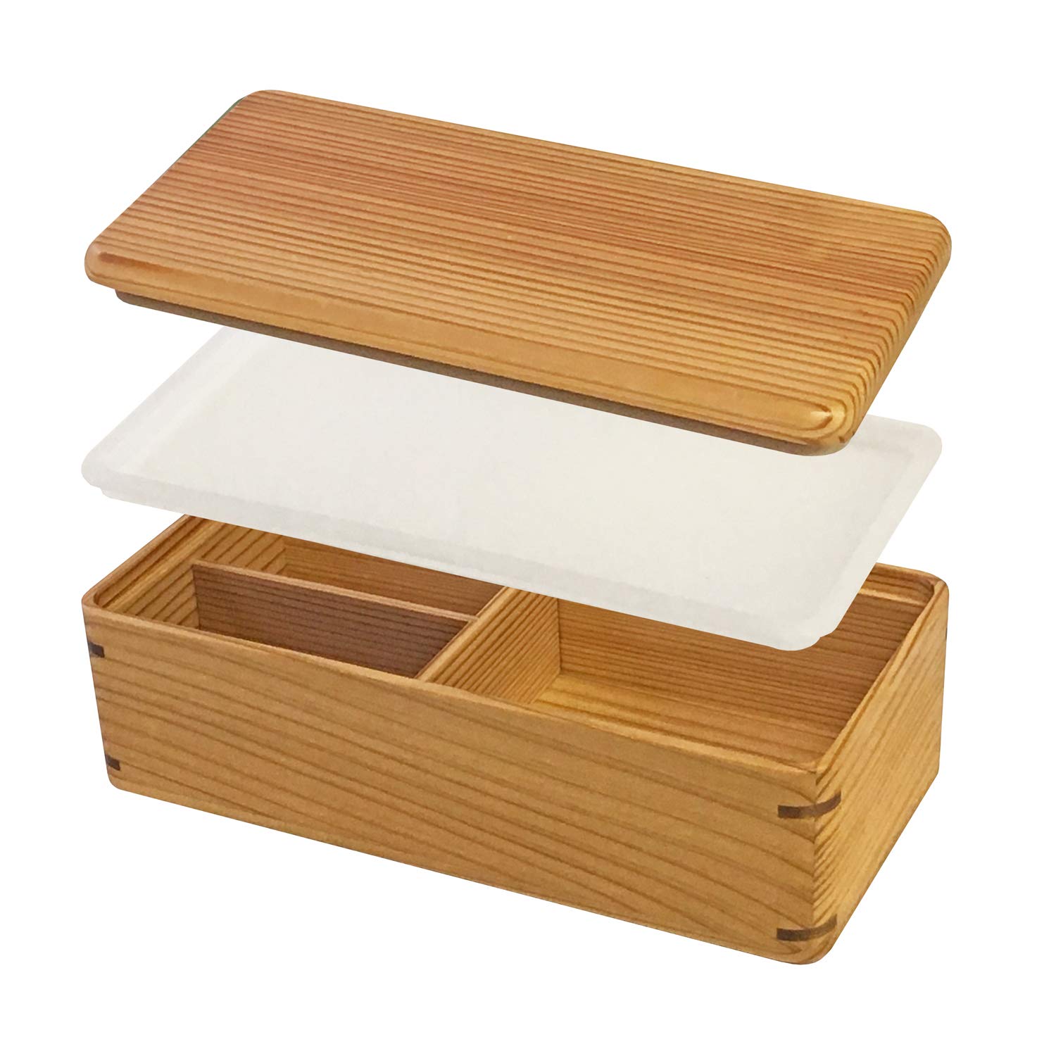 Amazon｜古代杉の御弁当箱 [bimisugi] ビミスギ 木製 LB-001W